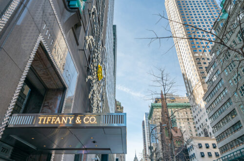 New York City, NY, USA - December, 2018 - Tiffany, the Iconic Luxury American retailer known for fine jewelry at Fifth Avenue.